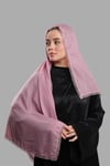 Gül Kurusu Nikah Namaz Başörtüsü Eşarp Kesik Elyaf Boncuklu Güpürlü - Hürrem Bone 202213_18