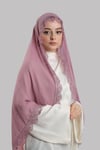 Gül Kurusu Nikah Namaz Başörtüsü Şal Şifon Boncuklu Güpürlü - Hürrem Bone 202131_18