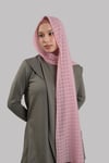 Gül Kurusu Pratik Hazır Geçmeli Şal Desenli Şifon Hijab Boneli - Hürrem Bone 2415_18