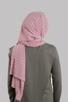 Gül Kurusu Pratik Hazır Geçmeli Şal Desenli Şifon Hijab Boneli - Hürrem Bone 2415_18