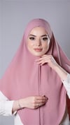 Gül Kurusu Pratik Hazır Geçmeli Tesettür Eşarp Aerobin Kumaş Düz Hijab - Hürrem Bone 2309_18