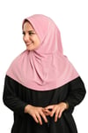 Gül Kurusu Pratik Hazır Geçmeli Tesettür Eşarp Sandy Kumaş Sade - Hürrem Bone 1600_18