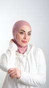 Gül Kurusu Pratik Hazır Geçmeli Tesettür Bone Sandy Kumaş Spor Hijab - Hürrem Bone 2113_18