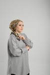 Haki Desenli Eşarp Bambu Etnik Çiçek Dijital Baskılı - Hürrem Bone 202202_09