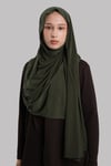 Haki Düz Klasik Şal Dikişli Premium Jersey Sade - Hürrem Bone 202129_09