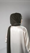 Haki Pratik Hazır Geçmeli Bone Şal Şifon Kendinden Boneli İki Bantlı - Hürrem Bone 1452_09