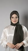 Haki Pratik Hazır Geçmeli Bone Şal Şifon Kendinden Boneli İki Bantlı - Hürrem Bone 1452_09