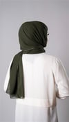 Haki Pratik Hazır Geçmeli Şal Şifon Kumaş Hijab Bone - Hürrem Bone 3009_09