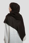 Kahve Arkadan Bağlamalı AquaLina Şal Hafif Suya Dayanıklı Şifon Çapraz Üç Bantlı - Hürrem Bone 2514_14