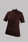 Kahve Body Balıkçı Yaka Viskon Yarım Kollu - Hürrem Bone 1028_14