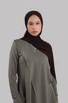 Kahve Düz Klasik Şal Dikişli Premium Jersey Sade - Hürrem Bone 202129_14