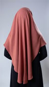 Kiremit Pratik Hazır Geçmeli Tesettür Eşarp Pamuk Caz Kumaş Tek Katlı Çapraz Hijab - Hürrem Bone 2305_05