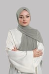 Koyu Gri Pratik Hazır Geçmeli Şal Sandy Önü Süngerli - Hürrem Bone 2412_23
