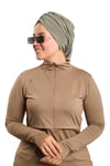 Koyu Vizon Drapeli Salaş Tesettür Bone Sandy Büzgülü - Hürrem Bone 2315_38