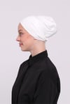 Krem Arkadan Bağlamalı Tesettür Bone Viskon Kumaş Dikişsiz Geçmeli Likralı İç Bone - Hürrem Bone 3010_40