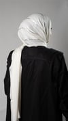 Krem Çizgili Şal Viskon Kumaş Bursa Dolama - Hürrem Bone 202110_40