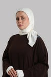 Krem Düz Klasik Eşarp İtalyan Dikişli Relax Kumaş Sade - Hürrem Bone 202209_40