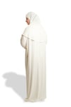 Krem İki Parça Namaz Elbisesi Viskon Düz - Hürrem Bone 2504_40