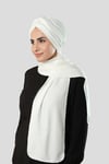 Krem Kışlık Kendinden Atkılı Peluş Tesettür Bone Jakar Düz - Hürrem Bone 2329_40