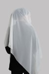 Krem Nikah Namaz Başörtüsü Şal Şifon Boncuklu Güpürlü - Hürrem Bone 202131_40