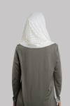 Krem Pratik Hazır Geçmeli Şal Desenli Şifon Hijab Boneli - Hürrem Bone 2415_40