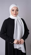 Krem Pratik Hazır Geçmeli Şal Şifon Kumaş Hijab Bone - Hürrem Bone 3009_40