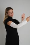 Krem Tesettür Kolluk Viskon Kumaş Düz - Hürrem Bone 1001_40