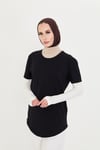 Krem Tesettür Parmak Geçmeli Kolluk Viskon Düz - Hürrem Bone 1024_40