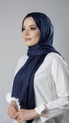 Lacivert Çizgili Şal Viskon Kumaş Bursa Dolama - Hürrem Bone 202110_02