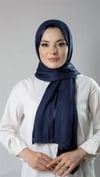 Lacivert Çizgili Şal Viskon Kumaş Bursa Dolama - Hürrem Bone 202110_02