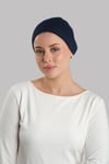 Lacivert Pratik Hazır Geçmeli İç Bone Viskon Süngerli Lastikli - Hürrem Bone 3015_02