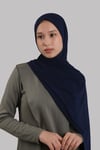 Lacivert Pratik Hazır Geçmeli Şal Sandy Önü Süngerli - Hürrem Bone 2414_02
