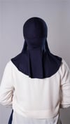 Lacivert Pratik Hazır Geçmeli Şal Şifon Kumaş Hijab Bone - Hürrem Bone 3009_02