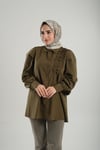 Mint Yeşili Desenli Eşarp Bambu Çiçek Dijital Baskılı - Hürrem Bone 202208_13