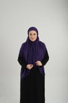 Mor Pratik Hazır Geçmeli Bone Şal Şifon Çapraz - Hürrem Bone 2001_22