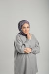 Mürdüm Desenli Eşarp Bambu Etnik Çiçek Dijital Baskılı - Hürrem Bone 202202_07