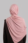 Pembe Düz Klasik Şal Viskon Kumaş Likralı Penye - Hürrem Bone 202101_04