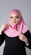 Pembe Pratik Hazır Geçmeli Tesettür Eşarp Sandy Kumaş Arkadan Çıtçıtlı - Hürrem Bone 2206_04