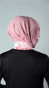 Pembe Pratik Hazır Geçmeli Tesettür Eşarp Sandy Kumaş Arkadan Çıtçıtlı - Hürrem Bone 2206_04