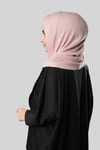Pudra Bağcıklı Peluş Salaş Balaklava Boyunluklu Bere Jakar Düz - Hürrem Bone 2328_06