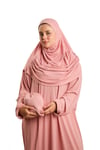 Pudra İki Parça Namaz Elbisesi Viskon Düz - Hürrem Bone 2504_06