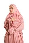 Pudra İki Parça Namaz Elbisesi Viskon Düz - Hürrem Bone 2504_06