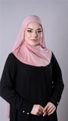 Pudra Pratik Hazır Geçmeli Şal Şifon Kumaş Hijab Bone - Hürrem Bone 3009_06