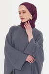 Şarabi Düz Klasik Şal Turlu Polyester Lüx Janjan - Hürrem Bone 202126_08