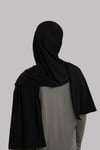 Siyah Düz Klasik Şal Dikişli Premium Jersey Sade - Hürrem Bone 202129_01