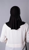Siyah Pratik Hazır Geçmeli Şal Şifon Kumaş Hijab Bone - Hürrem Bone 3009_01