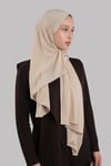 Sütlü Kahve Düz Klasik Şal Dikişli Premium Jersey Sade - Hürrem Bone 202129_26
