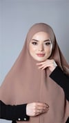 Taba Pratik Hazır Geçmeli Tesettür Eşarp Aerobin Kumaş Düz Hijab - Hürrem Bone 2309_33