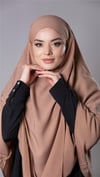 Taba Pratik Hazır Geçmeli Tesettür Eşarp Medine İpeği Kumaş Arkadan Bağlamalı Çift Katlı Sufle Hijab - Hürrem Bone 2302_33