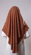 Taba Pratik Hazır Geçmeli Tesettür Eşarp Pamuk Caz Kumaş Çift Katlı Düz Hijab - Hürrem Bone 2303_33